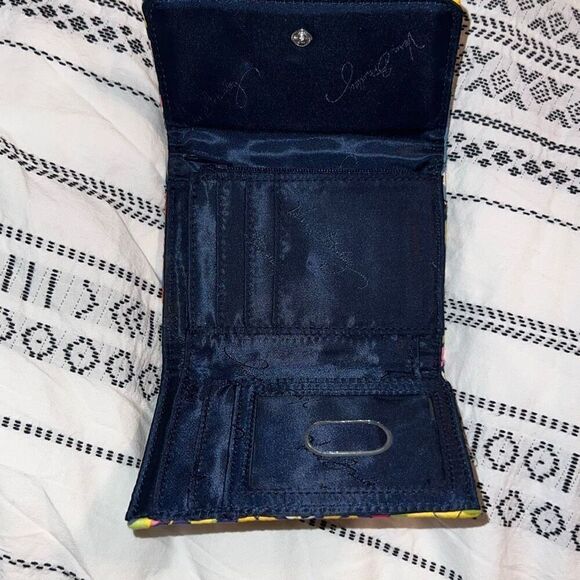 Vera Bradley Quilted Trifold Wallet – Colorful Floral Print - Picture 2 of 3